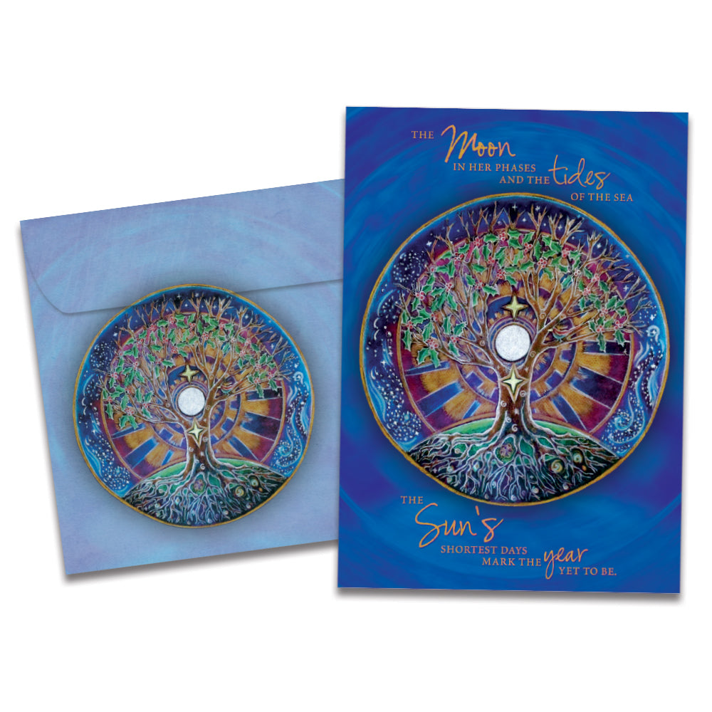 Winter Solstice Mandala Single Card