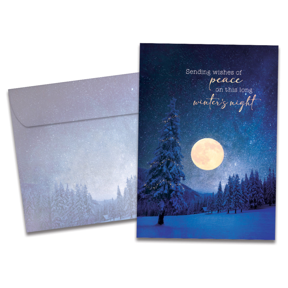 Peace In Winters Night Single Card