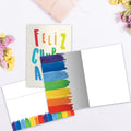 Load image into Gallery viewer, Cumpleanos Rainbow Single Card

