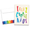 Load image into Gallery viewer, Cumpleanos Rainbow Single Card

