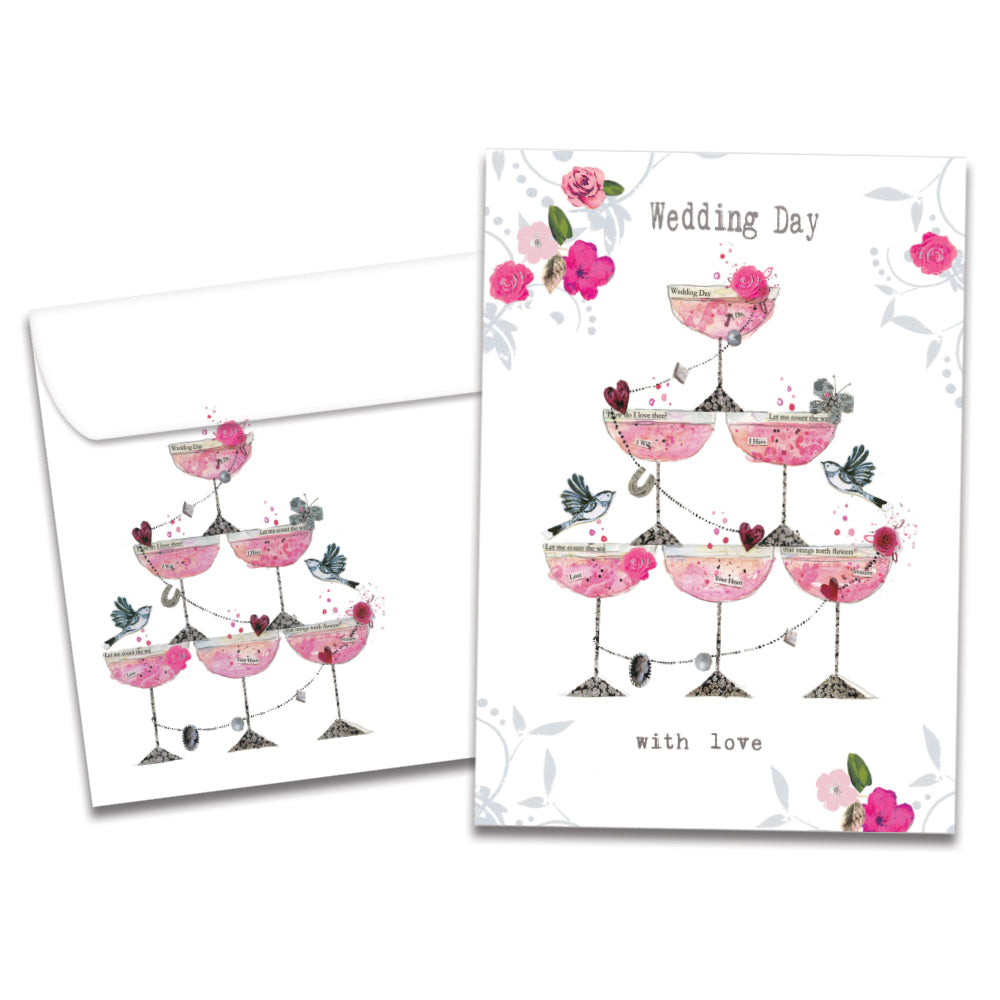 Champagne Piled High Single Card