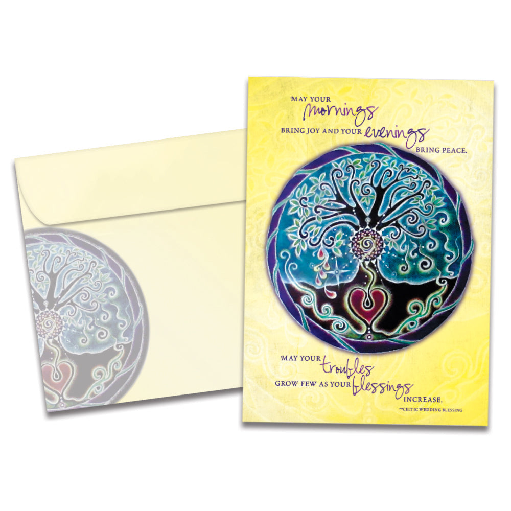 Tree Of Life Wedding Blessing Single Card