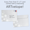 Load image into Gallery viewer, Silver and Gold Christmas Single Card
