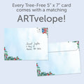 Load image into Gallery viewer, Peace on Earth Wreath Single Card
