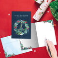 Load image into Gallery viewer, Peace on Earth Wreath Single Card
