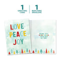 Load image into Gallery viewer, Love Peace Joy Single Card
