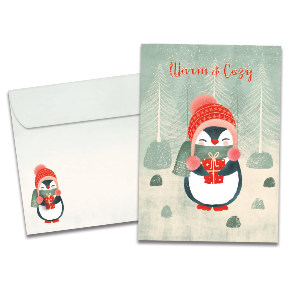 Cozy Penguin Single Card