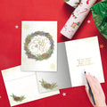 Load image into Gallery viewer, Winter Pine Wreath Single Card
