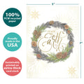 Load image into Gallery viewer, Winter Pine Wreath Single Card

