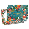 Load image into Gallery viewer, Congrats Flowers Vibrant Two Card Pack
