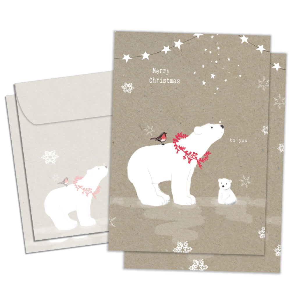 Sweet Polar Christmas 2 Card Pack