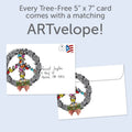 Load image into Gallery viewer, Peace Wreath 2 Card Pack
