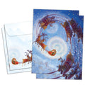 Load image into Gallery viewer, Soaring Santa 2 Card Pack
