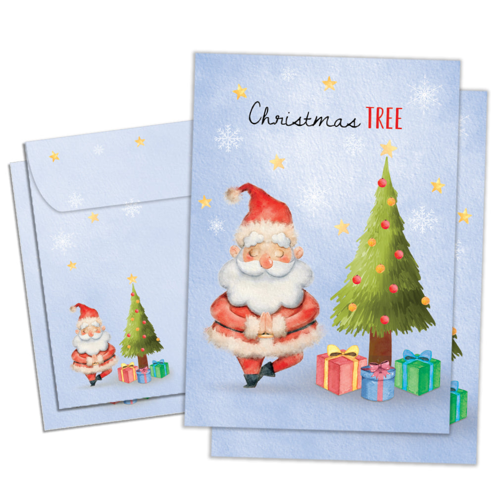 Christmas Tree Pose 2 Card Pack