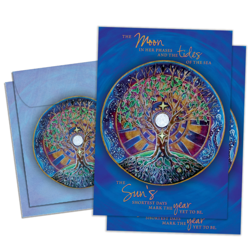 Winter Solstice Mandala 2 Card Pack