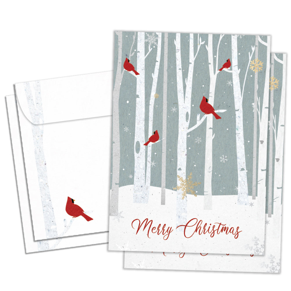Christmas Cardinals 2 Pack