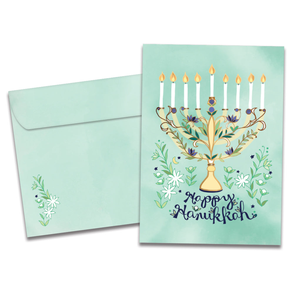 Floral Menorah (HB54447)