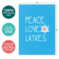 Load image into Gallery viewer, Peace Love and Latkes Hanukkah 12 Pack
