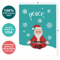 Load image into Gallery viewer, Peace Santa Holiday 12 Pack
