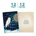 Load image into Gallery viewer, Solstice Owl Holiday 12 Pack

