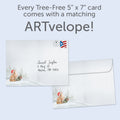 Load image into Gallery viewer, Piled Wild Watercolor Holiday 12 Pack
