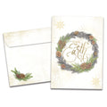 Load image into Gallery viewer, Winter Pine Wreath Holiday 12 Pack
