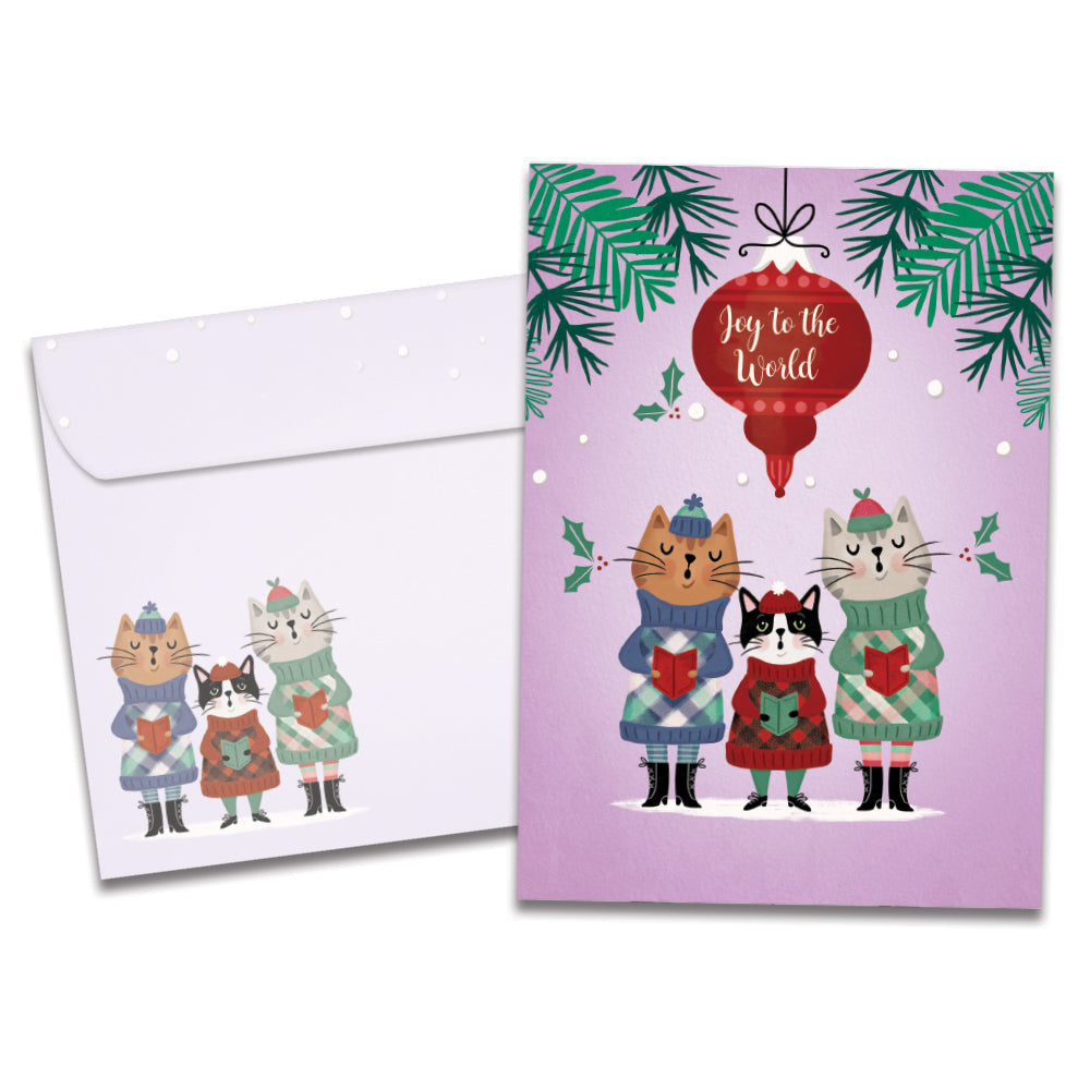 Cat Carolers Holiday 12 Pack
