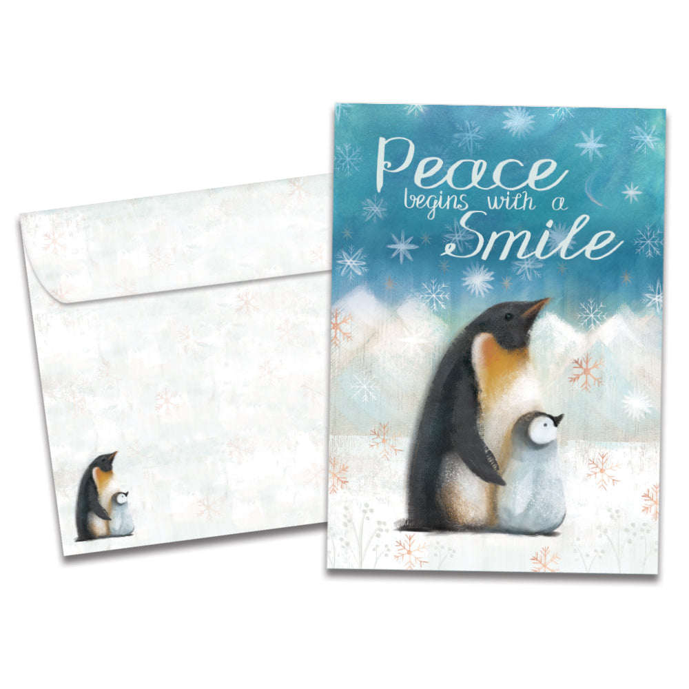 Peaceful Penguins Holiday 12 Pack