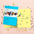 Load image into Gallery viewer, The inside of Tree-Free’s Word on the Wire card, with the cover and envelope in the background.
