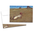 Load image into Gallery viewer, The cover of Tree-Free&#39;s Fantastic Dreams card, along with its matching envelope.
