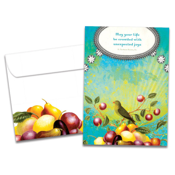 The cover of Tree-Free's May Your Life Be card, along with its matching envelope.