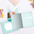 Load image into Gallery viewer, The inside of Tree-Free’s Big Feat card, with the cover and envelope in the background.
