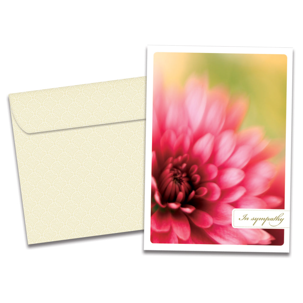 The cover of Tree-Free's Comfort And Peace card, along with its matching envelope.