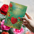 Load image into Gallery viewer, Lifestyle image(s) featuring Tree-Free’s Always Love Card card
