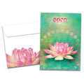 Load image into Gallery viewer, The cover of Tree-Free&#39;s Open card, along with its matching envelope.
