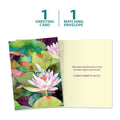 Load image into Gallery viewer, Waterlilies And Dragonfly Sympathy Card
