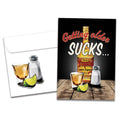 Load image into Gallery viewer, The cover of Tree-Free&#39;s Grain Of Salt card, along with its matching envelope.
