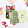 Load image into Gallery viewer, The inside of Tree-Free’s Style &amp; Grace card, with the cover and envelope in the background.
