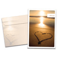 Load image into Gallery viewer, The cover of Tree-Free&#39;s Every Sunrise card, along with its matching envelope.
