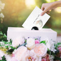 Load image into Gallery viewer, Lifestyle image(s) featuring Tree-Free’s Sweetest Couple Wedding Card card
