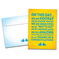 Load image into Gallery viewer, The cover of Tree-Free&#39;s We Do Congratulations card, along with its matching envelope.
