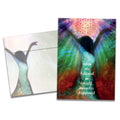 Load image into Gallery viewer, The cover of Tree-Free&#39;s Miracles Happen Encouragement Card card, along with its matching envelope.
