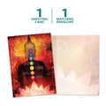 Load image into Gallery viewer, The cover and inside of Tree-Free’s Divine Connected Strong All Occasion Card card, along with the following text: “1 greeting card, 1 matching envelope”
