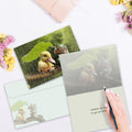 Load image into Gallery viewer, The inside of Tree-Free’s Got You Covered card, with the cover and envelope in the background.
