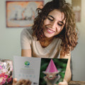 Load image into Gallery viewer, Lifestyle image(s) featuring Tree-Free’s Freakishly Happy card
