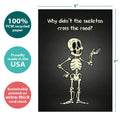 Load image into Gallery viewer, Skeleton Road Halloween Card
