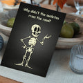 Load image into Gallery viewer, Skeleton Road Halloween Card

