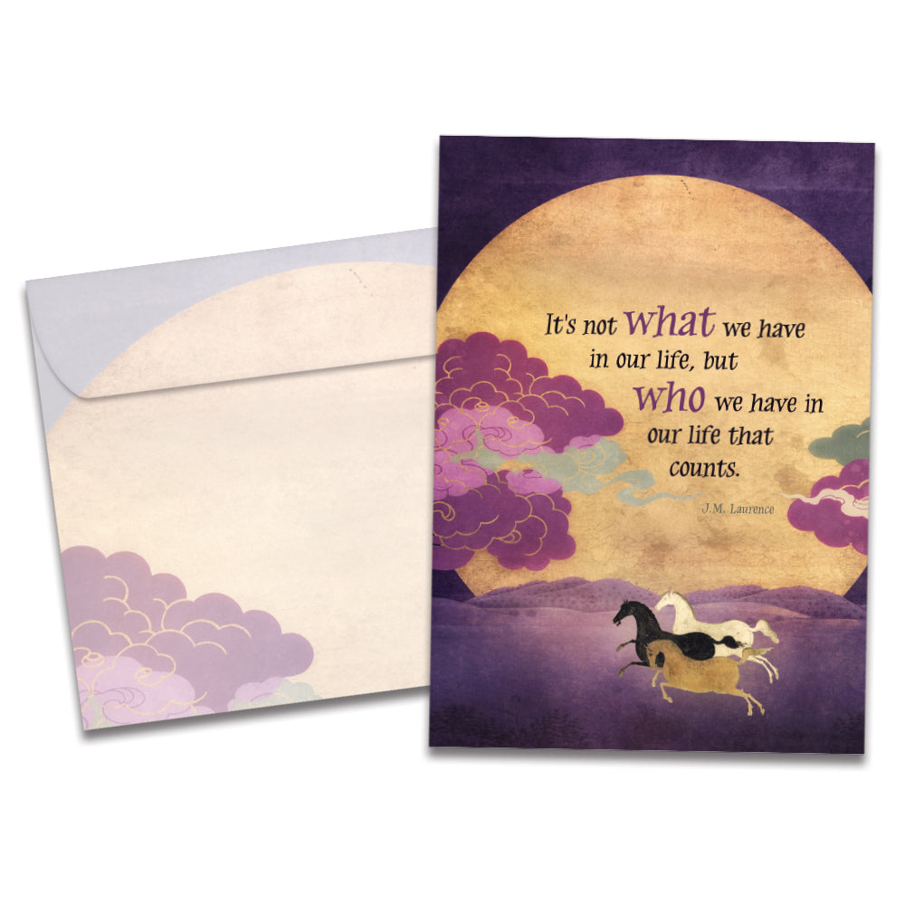 Not What But Who All Occasion Card