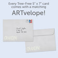 Load image into Gallery viewer, The envelope for Tree-Free’s Nothing Better Grandpa card, along with the following text: “Every Tree-Free 5x7 card comes with a matching ARTvelope!”
