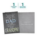 Load image into Gallery viewer, The cover and inside of Tree-Free’s Nothing Better Grandpa card, along with the following text: “1 greeting card, 1 matching envelope”
